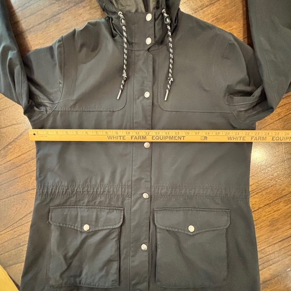 Women's Eddie Bauer WeatherEdge hooded black jacket cinch waist size XL - Picture 13 of 16